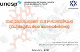 Setembro - 2013 - javali.fcav.unesp.brjavali.fcav.unesp.br/.../catabolismo-de-proteinas.pdf · satisfazer as necessidades de biossíntese de proteínas de ácidos nucléicos e de