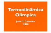 Termodinâmica Olímpica - algol.fis.uc.ptalgol.fis.uc.pt/forum/apoio/jcarvalho/Termo_Olimp_2018.pdf · de recipiente. Sistema aberto: com troca de massa e energia com a vizinhança
