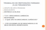 TRABALHO DE REPOSIÇÃO FERIADO 21.04 TIRADENTESdireito.club/wp-content/uploads/2018/07/LINJUR-AULA-06.pdf · - CITE 20 EXEMPLOS DE BROCARDOS E OS SEUS DEVIDOS SIGNIFICADOS. CONTINUAÇÃO