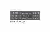 Paris RCM 104 · Comutação de tipo de fita com MTL ... 132 ... durante 2 segundos (ouve-se o beep). Este volume de som é memorizado como volume de som Mute. Função adicional