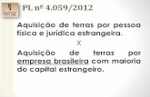 PL nº 4.059/2012 - agricultura.gov.br · (Revogado pela Emenda Constitucional nº 6, de 15/08/95) ... aprovação de projeto pelo MAPA, e oitivas, de outros órgãos federais, dependendo