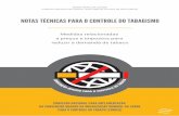 NOTAS TÉCNICAS PARA O CONTROLE DO TABAGISMO · 2017-06-22 · (). Tiragem: 300 exemplares Elaboração, ... Carta-acordo no SCON 2016-03048 ... RFB – Receita Federal do Brasil