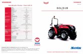 Especificações Técnicas - Trator Solis 26 SOLIS 26 · Especificações Técnicas - Trator Solis 26 EM PARCERIA COM ÌŎŇÑÕŎ Mitsubishi, S3L2 - Diesel Potência (cv) 24 Nº