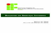 BOLETIM DE SERVIÇO Iifbaiano.edu.br/portal/servidor/wp-content/uploads/sites/5/2016/04/... · Reconduz a Comissão constituída através da Portaria ... no uso das suas atribuições