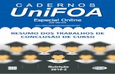 Curso Nutrição 2010-2 - UniFOAweb.unifoa.edu.br/cadernos/especiais/resumos_tcc/2010-2/curso... · Este trabalho tem por objetivo descrever sobre a etiologia, ... Para avaliação