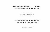 DESASTRES NATURAIS - defesacivil.mg.gov.br Civil/manuais... · sobre os desastres provocados por fenômenos e desequilíbrios da natureza, de ocorrência no Brasil e nos outros países.