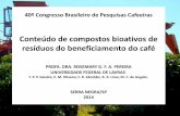 Conteúdo de compostos bioativos de resíduos do ... b - Apresentação... · 40º Congresso Brasileiro de Pesquisas Cafeeiras Conteúdo de compostos bioativos de resíduos do beneficiamento