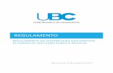 REGULAMENTO - ubc.org.br DE DISTRIBUIÇÃO... · em consonância com o Estatuto da UBC, guardam correlação direta com o Regulamento de ... (código ifpi), independentemente do