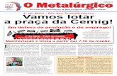 O Metalúrgico - FEMCUT-MGmetalurgicosdeminas.com.br/wp-content/uploads/2013/02/ometalurgico... · uEm 2011, cerca de 87% das negociações salariais analisadas ... pelo Instituto