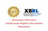 Seminário CFM sobre Certificação Digital e Prontuário Eletrônicoportal.cfm.org.br/images/stories/eventocremesp/homero.pdf · 2017-06-26 · • Criar Grupos de Trabalhos setoriais