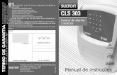 Manual CLS303 - Sulton Eletrônicossulton.com.br/wp-content/uploads/2016/03/manual_cls303.pdf · 36 Menu 3. Configuração do T ipo de Disparo / Bip de Sirene / Resistor de Fim de