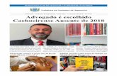 Advogado é escolhido Cachoeirense Ausente de 2018 · MARTINS MOREIRA Secretária de ... Latina, e filho de José Dias Netto, o ‘Zé da Carneiro’, um dos pioneiros no comércio
