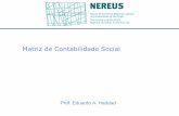 Matriz de Contabilidade Social · Fluxo circular da renda . 3 Definição 1 Sistema de dados desagregados, consistentes e ... Arcabouço ampliado para organização de informações