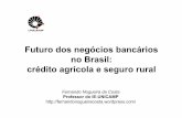 Futuro dos negócios bancários no Brasil: crédito agrícola ... · Para a matriz energética diversificada, com “fontes limpas” ... o uso racional dos recursos naturais e dos