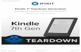 Kindle 7ª Teardown Generation - ifixit-guide-pdfs.s3 ... · festa é a adição de uma tela sensível ao toque, mas como é que vai custar reparo? Sintonize para descobrir. ... O