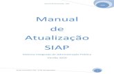 Manual de Atualização SIAP · 2011-04-06 · almoxarifado, gestão pessoal, patrimônio, protocolo, financeiro, dentre outros setores da mesma. No entanto o SIAP de atualização