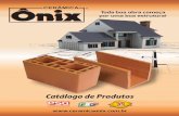 Catálogo de Produtos - ceramicaonix.com.br · 45 graus - 4,0kg Canaleta 14x19x29 Peso - 5,1kg - Nº peças por metro Linear- 3,33 Canaleta Jota 14x07x19x29 Laje Forro (H8) Peso -