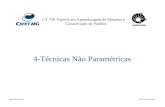 4-Técnicas Não Paramétricas - Faculdade de Engenharia ...gomide/courses/CT720/transp/CT720TecnicasN... · Exemplo: estimativa de densidades com janelas de Parzen estimativa com