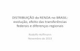 DISTRIBUIÇÃO da RENDA no BRASIL: evolução, efeito das ...bolsafamilia10anos.mds.gov.br/sites/default/files/mesa1-apr... · DISTRIBUIÇÃO da RENDA no BRASIL: evolução, efeito
