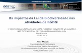 Os impactos da Lei da Biodiversidade nas atividades de P&D&Iarranjoamoci.org/images/1CIPIA/3.-Os-Impactos-da-Lei-da-Biodiversi... · I - teste de filiação ou paternidade, ... •