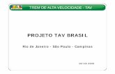 PROJETO TAV BRASIL - dtt.ufpr.br (19-10-2009).pdf · Aéreo Automóvel Ônibus Econ. Exec. Rio de Janeiro São Paulo (em horário de pico) 200,00 325,00 400,00 137,12 67,00 São Paulo