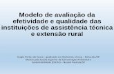 Modelo de avaliação da efetividade e qualidade das ... · Modelo de avaliação da efetividade e qualidade das instituições de assistência técnica e extensão rural Sergio Portes