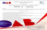 CADERNO TIPO 04 AZUL XII EXAME - … · e internacionais sobre o tema, considerado uma publicação de altíssima qualidade, que é distribuído somente aos profissionais do escritório.