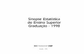 Sinopse Estatística do Ensino Superior Graduaçªo - 1998download.inep.gov.br/.../censo/1998/superior/miolo-Superior1-98.pdf · COORDENADORA-GERAL Ednar Maria Vieira Diniz COORDENADORES