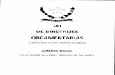 DE DIRETRIZES ORÇAMENTÁRIAS - baturite.ce.gov.br - LEI DE DIRETRIZES... · Orçamenta Fiscal e o Orçamento da Seguridade Social, na forma do disposto no Art 165, ... Subfunçõès