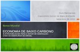 ECONOMIA DE BAIXO CARBONO - ibram.org.br · evita a utilização de coque de carvão na produção de ferro-gusa utilizando carvão vegetal sustentável. As reduções das emissões