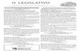 O LEGISLATIVO - camarauberlandia.mg.gov.br · A Câmara Municipal de Uberlândia firmou o contrato nº 002/ ... constante do processo nº 006/2017, ... Alexandre Nogueira da Costa