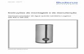 Termoacumulador de água quente sanitária Logalux SM 400 e ... · Guarde para referência futura 6302 2326 – 04/99 PT Instruções de montagem e de manutenção Termoacumulador
