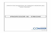 PROFESSOR III - CRECHE - gualimpconsultoria.com.br4AB213DD... · PROFESSOR III - CRECHE PREFEITURA MUNICIPAL DE CARDOSO MOREIRA (RJ) ... Este caderno contém 40 (quarenta) questões