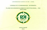 CONSULTA À COMUNIDADE - EXTENSÃO PLANO DE ...pdi.ufabc.edu.br/wp-content/uploads/2012/10/Livro-de-sugestões_PDI... · a extensão universitária como um “processo ... A Pró-reitoria