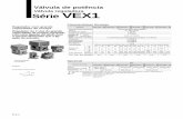 Válvula reguladora Série VEX1 - Hidroair · Pressão de teste Pressão máx. funcionamento ... G36-4-01 Funcionamento pneumático Símbolo ... O resultado é 46S.
