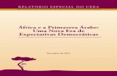 África e a Primavera Árabe: Uma Nova Era de Expectativas ... · Uma Nova Era de Expectativas Democráticas Relatório Especial do CEEA Nº 1 Novembro de 2011 Centro de Estudos Estratégicos