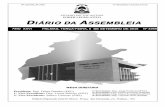 DIÁRIO DA ASSEMBLEIA - d1i0fc51bv4e6i.cloudfront.net · Palácio Deputado João D'Abreu - Praça dos Girassóis, s/n - Palmas - TO ... 2º Vice-Presidente: Mauro Carlesse (PHS) 2ª