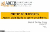 PORTAIS DE PERIÓDICOS - abecbrasil.org.br · (Checklist para conferência das submissões, ... Evento SciELO: Portais ... (palestra a ser proferida: 14 set. 2108).