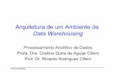 Arquitetura de um Ambiente de Data Warehousinggbd.dc.ufscar.br/download/files/courses/DataAnalyticalProcessing... · Componente: Data Mart • DW que possui escopo limitado • Armazena
