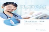 Controle de infecções - pt.icumed.compt.icumed.com/media/567631/M1-1258PT-MicroClaveClear-4pg-Brochure... · signicativa em bactérias contaminantes passadas pelo conector.6,7,8