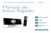 Leitor de Música em Rede Philips Streamium NP2500 Manual ... · 2 Para instalar o software, siga as instruções no computador. pode partilhar música e imagens com o Np2500 a partir