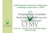 Hospitais de Grandes Animais: Excelência em Funcionamentoportal.cfmv.gov.br/uploads/Palestra Dr. Antonio Jose Aguiar.pdf · Recepção e Arquivo Conselho Deliberativo FUNVET Hospital