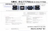 MHC-RG777W(HCD-RG777W) Q3763 0 … · sistema compacto de som hcd-rg777w é a seção de sintonizador, toca-fitas, cd e amplificador do mhc-rg777w. ... stk cd-mute r-ch rec sw cont