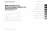 Moldura Fotográfica Digital - Sony UK | Latest … de protecção antes de utilizar, como mostra a figura. Utilizar o controlo remoto Aponte a parte superior do controlo remoto na
