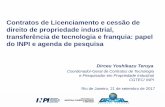 Presentación de PowerPoint - INPI · 800 1.000 1.200 1.400 ... correntes de 2002 a 2016 Franquias Serviços de Assistência Técnica Fornecimento de Tecnologia Exploração de Patentes