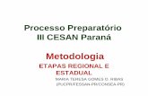 Processo Preparatório III CESAN Paraná€¢ Avaliar e fazer recomendações para processo de implementação do SISAN • Sensibilizar, mobilizar e comprometer atores para adesão