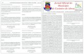 Jornal Oficial do 52 Município de Casimiro de Abreu · 2017-01-20 · Designar ADRIANA DE CARVALHO, Subsecretária Municipal de ... para efeito de aposentadoria, em ficha funcional