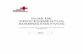GUIA DE PROCEDIMENTOS ADMINISTRATIVOS · Procedimentos Administrativos na Gestão de Recursos Humanos nas Estruturas de Emergência Capítulo I. INSCRIÇÃO E ADMISSÃO DE CANDIDATOS