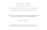 ESTUDOS DE BARREIRAS DE SOLO COMPACTADO PARA RETENÇÃO DE ...geotecnia.unb.br/downloads/dissertacoes/194-2011.pdf · percoladas através de um solo argiloso compactado de origem