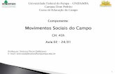 Movimentos Sociais do Campo - Cursos da Unipampacursos.unipampa.edu.br/cursos/lecampo-dp/files/2016/01/AULA-02... · - Trabalhadores “assalariados”: 16% em 1870 ... Guerra do